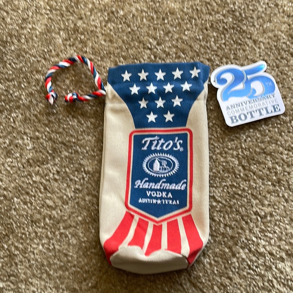 Tito’s Vodka 25th Anniversary American Flag Bag